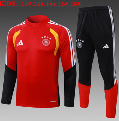 Chándal Alemania 2026 (Red Half Zip) - NIÑOS